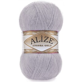 Пряжа Alize "Angora gold"  71 серо-сиреневый 20% шерсть, 80% акрил 100 гр	550 м